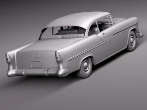 Chevrolet Bel Air Coupe 1955 3D Model