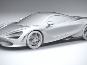 McLaren 750S 2024 3D Модель