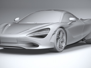 McLaren 750S 2024 3D Модель
