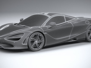 McLaren 750S 2024 3D Модель