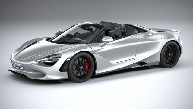 McLaren 750S Spider 2024 3D 모델 .c4d .max .obj .3ds .fbx .stl .blend 