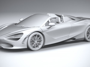 McLaren 750S Spider 2024 3D 모델