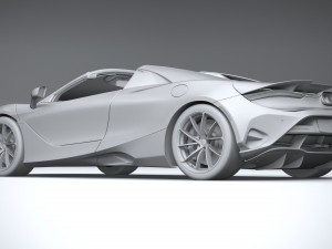 McLaren 750S Spider 2024 3D 모델