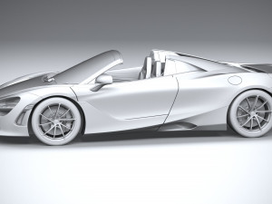 McLaren 750S Spider 2024 3D 모델