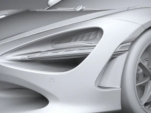 McLaren 750S Spider 2024 3D Model