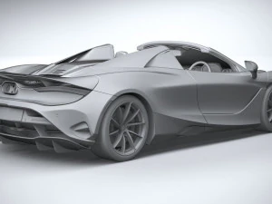 McLaren 750S Spider 2024 3D Model
