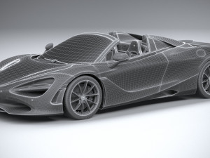 McLaren 750S Spider 2024 3D 모델