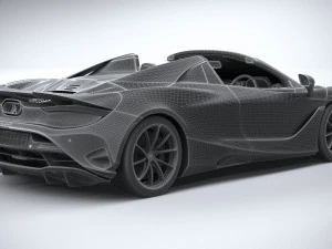 McLaren 750S Spider 2024 3D Model