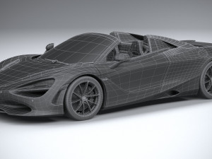 McLaren 750S Spider 2024 3D 모델