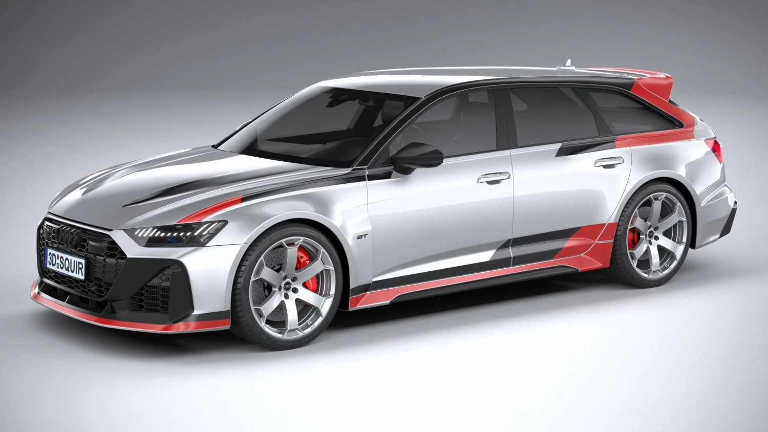 Audi RS6 Avant GT 2024 3D Model .c4d .max .obj .3ds .fbx .stl .blend 