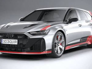 Audi RS6 Avant GT 2024 3D Model