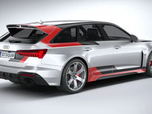 Audi RS6 Avant GT 2024 3D Model