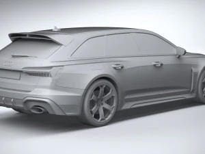 Audi RS6 Avant GT 2024 3D Model