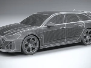 Audi RS6 Avant GT 2024 3D Model