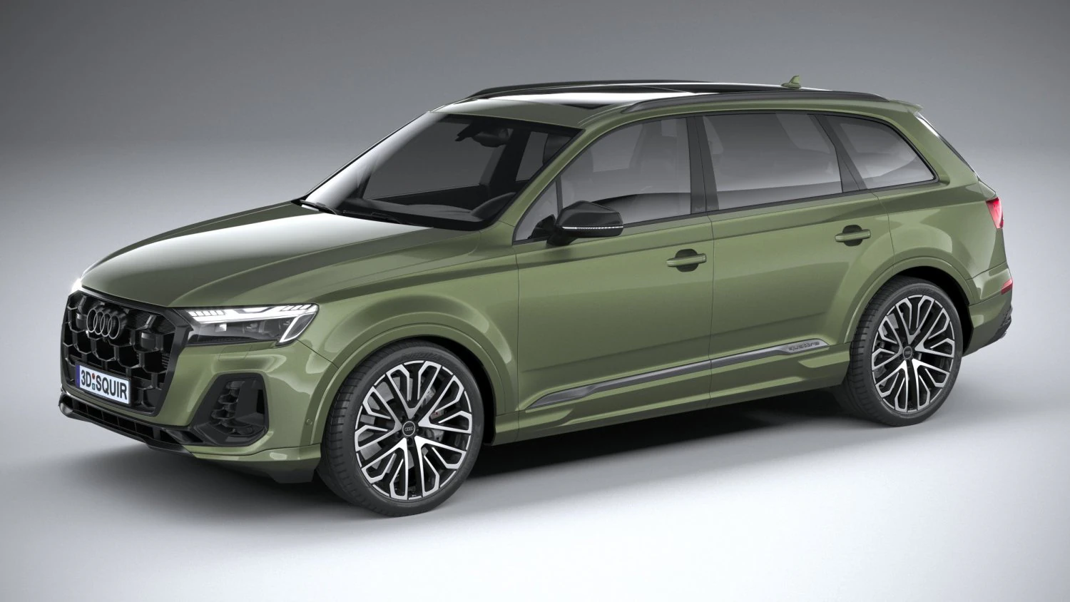 Audi SQ7 2025 3D Model .c4d .max .obj .3ds .fbx .stl .blend
