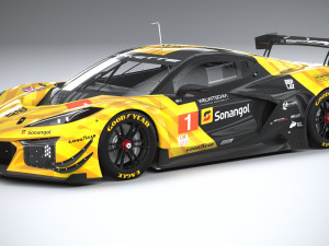 Chevrolet Corvette Z06 GT3 R Competition 2024 Modelo 3D
