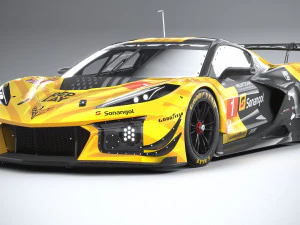 Chevrolet Corvette Z06 GT3 R Competi&ccedil;&atilde;o 2024 Modelo 3D