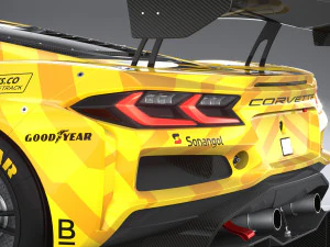 Chevrolet Corvette Z06 GT3 R Competi&ccedil;&atilde;o 2024 Modelo 3D