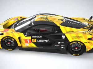 Chevrolet Corvette Z06 GT3 R Competi&ccedil;&atilde;o 2024 Modelo 3D