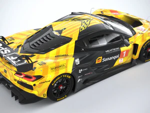 Chevrolet Corvette Z06 GT3 R Competi&ccedil;&atilde;o 2024 Modelo 3D