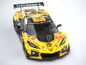 Chevrolet Corvette Z06 GT3 R Competi&ccedil;&atilde;o 2024 Modelo 3D