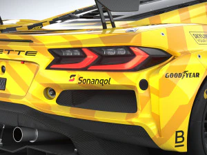 Chevrolet Corvette Z06 GT3 R Competi&ccedil;&atilde;o 2024 Modelo 3D