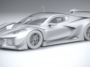 Chevrolet Corvette Z06 GT3 R Competition 2024 3Dモデル