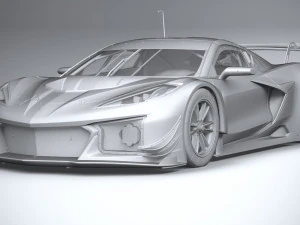 Chevrolet Corvette Z06 GT3 R Competi&ccedil;&atilde;o 2024 Modelo 3D