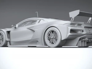 Chevrolet Corvette Z06 GT3 R Competi&ccedil;&atilde;o 2024 Modelo 3D