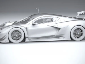 Chevrolet Corvette Z06 GT3 R Competi&ccedil;&atilde;o 2024 Modelo 3D