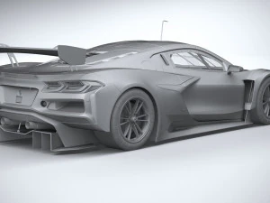 Chevrolet Corvette Z06 GT3 R Competi&ccedil;&atilde;o 2024 Modelo 3D