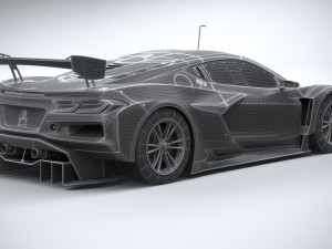 Chevrolet Corvette Z06 GT3 R Competition 2024 3Dモデル