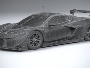Chevrolet Corvette Z06 GT3 R Competi&ccedil;&atilde;o 2024 Modelo 3D