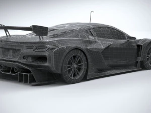 Chevrolet Corvette Z06 GT3 R Competi&ccedil;&atilde;o 2024 Modelo 3D