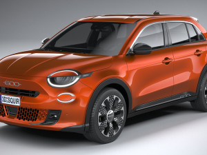Fiat 600e 2024 3D मॉडल