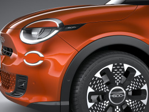 Fiat 600e 2024 3D मॉडल
