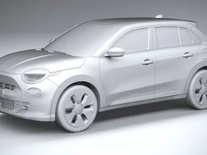 Fiat 600e 2024 3D Model