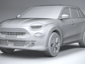 Fiat 600e 2024 3D Model