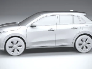 Fiat 600e 2024 3D Model