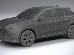 Fiat 600e 2024 3D Model
