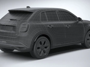 Fiat 600e 2024 3D Model