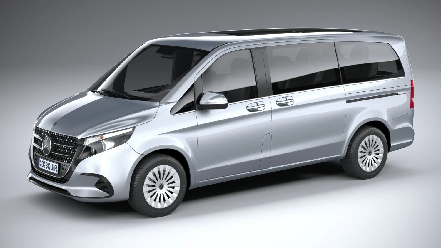 Mercedes-Benz V-Class Regular 2024 3D Model .c4d .max .obj .3ds .fbx .stl .blend