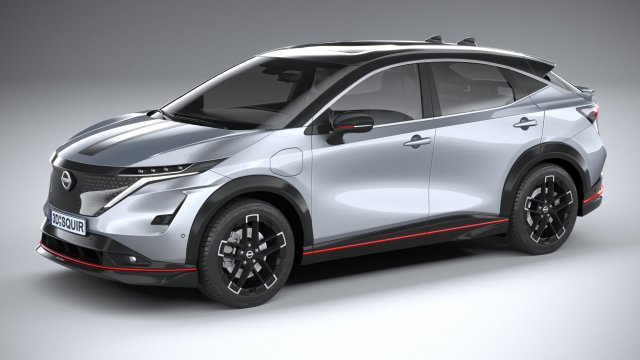 Nissan Ariya Nismo 2025 3Dモデル .c4d .max .obj .3ds .fbx .stl .blend 