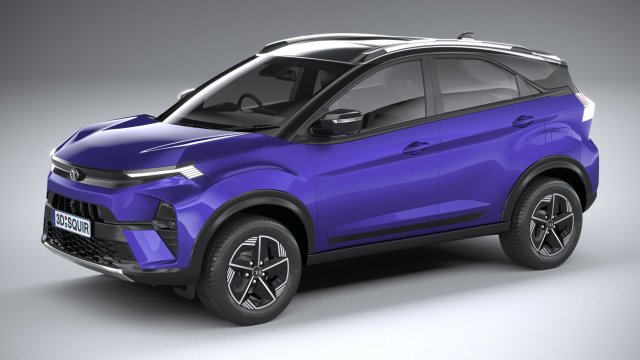 Tata Nexon 2024 3D 模型 .c4d .max .obj .3ds .fbx .stl .blend 