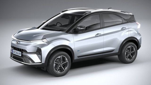 Tata Nexon EV 2024 Model 3D .c4d .max .obj .3ds .fbx .stl .blend 