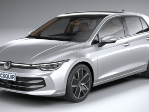 Volkswagen Golf 2024 3D 模型