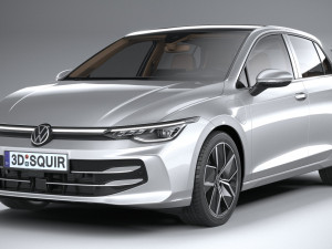 Volkswagen Golf 2024 3D 模型