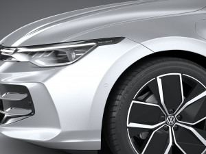 Volkswagen Golf 2024 3D 模型
