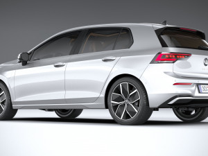 Volkswagen Golf 2024 3D 模型