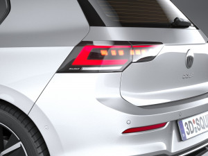 Volkswagen Golf 2024 3D 模型